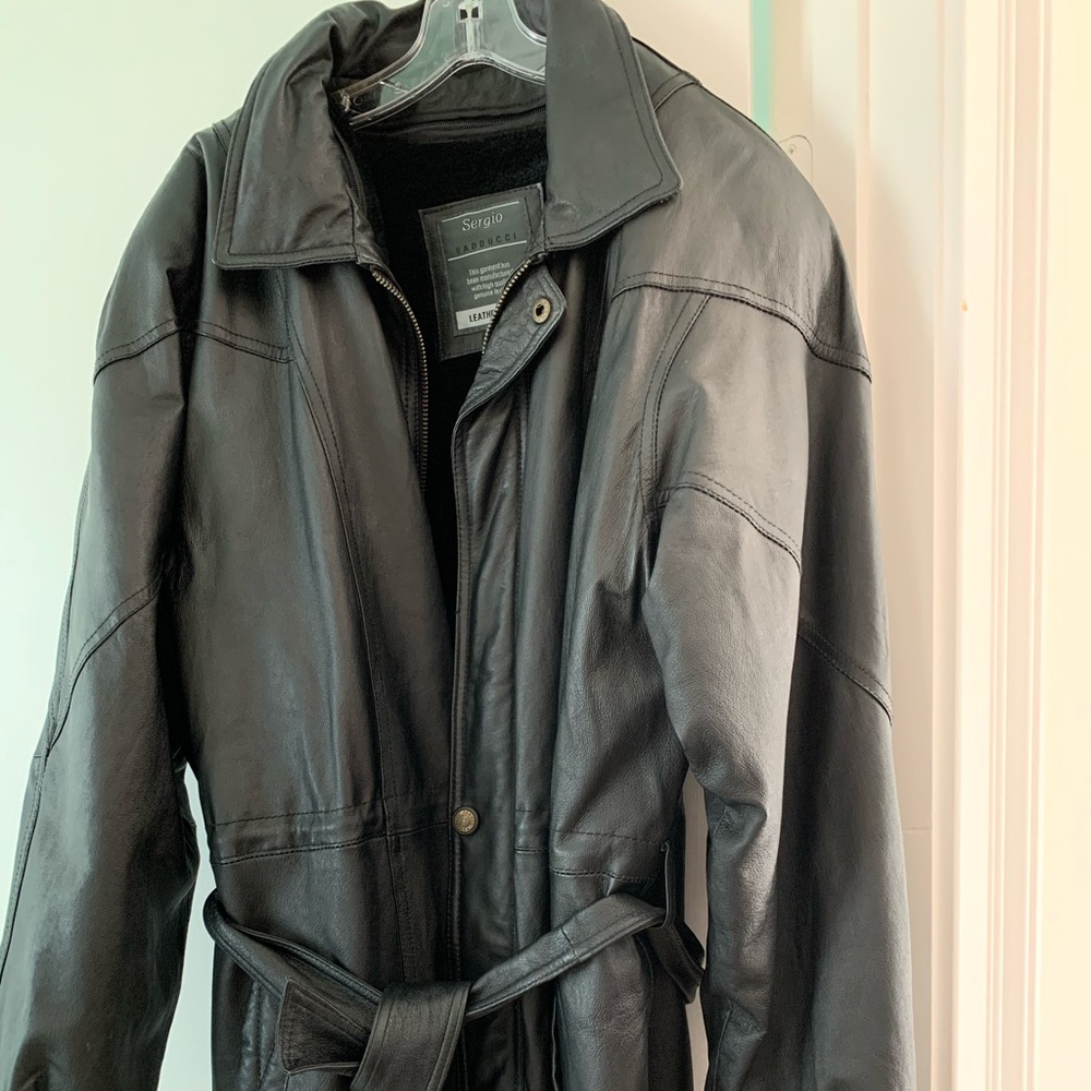 EUC Sergio Vadducci leather piel jacket